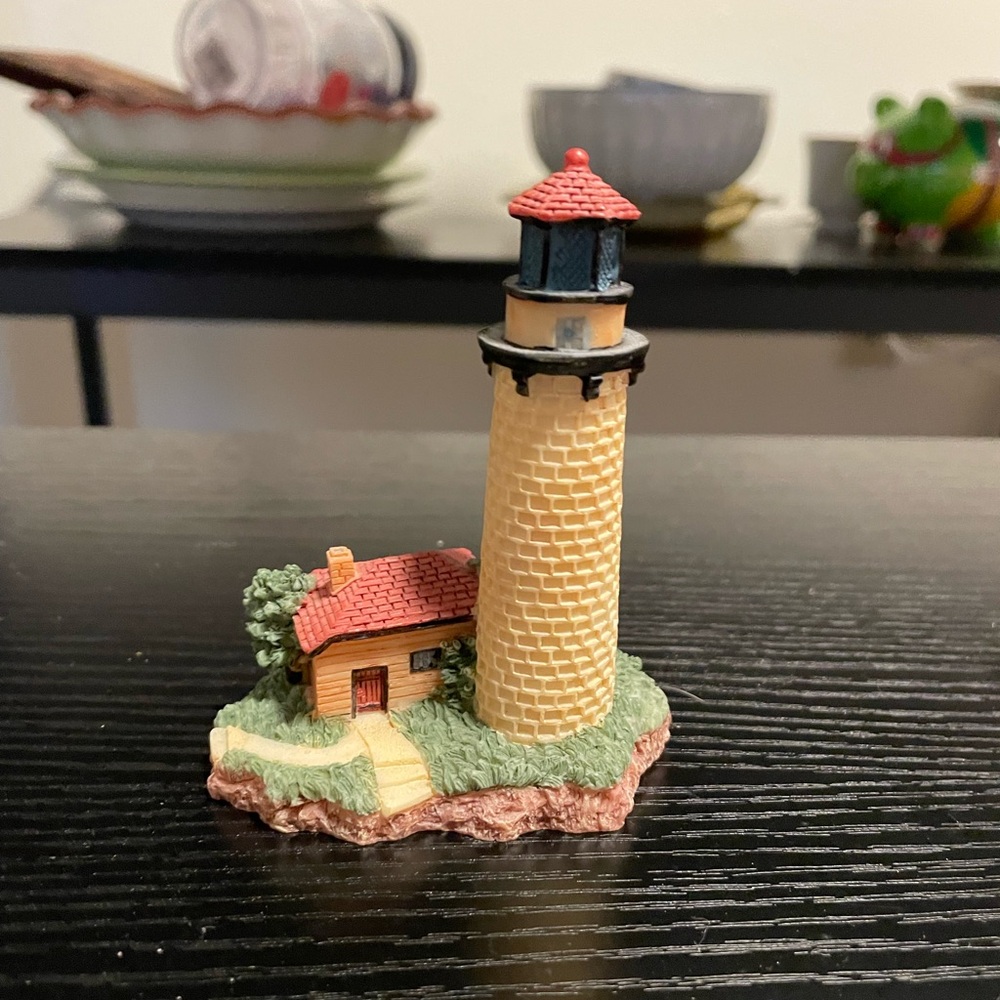 Miniature Lighthouse Figurine Gay Head MA GSC